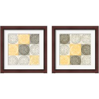 Framed Yellow Squared 2 Piece Framed Art Print Set