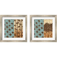 Framed 'Abstract Landscape 2 Piece Framed Art Print Set' border=