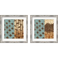 Framed 'Abstract Landscape 2 Piece Framed Art Print Set' border=