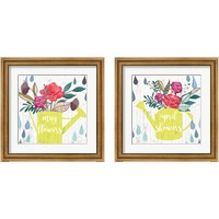 Framed April Showers & May Flowers 2 Piece Framed Art Print Set