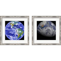 Framed 'Space Photography 2 Piece Framed Art Print Set' border=