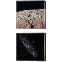 Framed Space Photography 2 Piece Canvas Print Set