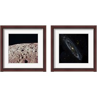 Framed 'Space Photography 2 Piece Framed Art Print Set' border=