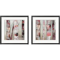 Framed 'Sunset Birch 2 Piece Framed Art Print Set' border=