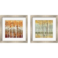 Framed 'Golden Birch 2 Piece Framed Art Print Set' border=