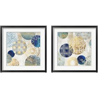 Framed 'Gold Rings 2 Piece Framed Art Print Set' border=