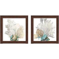 Framed 'Coral 2 Piece Framed Art Print Set' border=