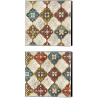 Framed Moroccan Spice Tiles  2 Piece Canvas Print Set