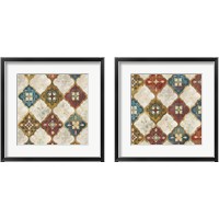 Framed Moroccan Spice Tiles  2 Piece Framed Art Print Set