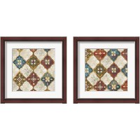 Framed Moroccan Spice Tiles  2 Piece Framed Art Print Set