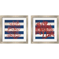 Framed Red Coral 2 Piece Framed Art Print Set