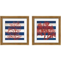 Framed Red Coral 2 Piece Framed Art Print Set