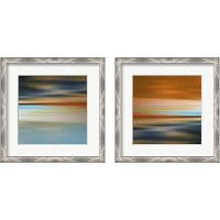 Framed 'Blurred Landscape 2 Piece Framed Art Print Set' border=