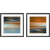 Framed 'Blurred Landscape 2 Piece Framed Art Print Set' border=