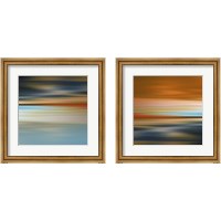 Framed 'Blurred Landscape 2 Piece Framed Art Print Set' border=