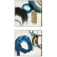 Framed Blue Ring 2 Piece Canvas Print Set