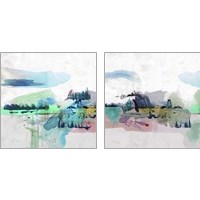 Framed 'Palette Landcape 2 Piece Art Print Set' border=