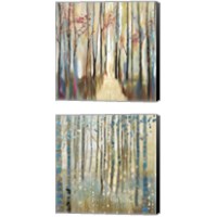 Framed 'Sophie's Forest 2 Piece Canvas Print Set' border=