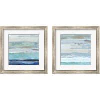 Framed 'Sea Shore 2 Piece Framed Art Print Set' border=