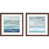Framed 'Sea Shore 2 Piece Framed Art Print Set' border=