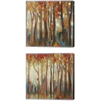 Framed Marble Forest  2 Piece Canvas Print Set
