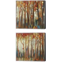 Framed 'Marble Forest  2 Piece Canvas Print Set' border=