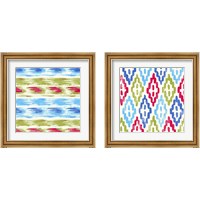 Framed 'Tribal Bright 2 Piece Framed Art Print Set' border=