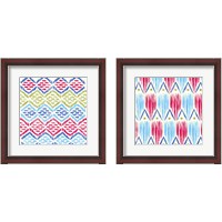 Framed 'Tribal Bright 2 Piece Framed Art Print Set' border=