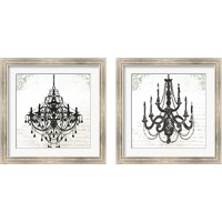 Framed Black Chandelier 2 Piece Framed Art Print Set