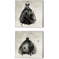Framed Black Dress 2 Piece Canvas Print Set