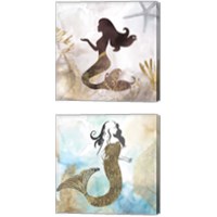 Framed Mermaid 2 Piece Canvas Print Set