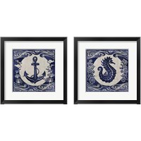 Framed 'Ink Nautical 2 Piece Framed Art Print Set' border=