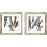 Framed 'Past and Present 2 Piece Framed Art Print Set' border=