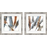 Framed 'Past and Present 2 Piece Framed Art Print Set' border=