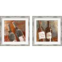 Framed 'Red Wine 2 Piece Framed Art Print Set' border=