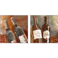 Framed 'Red Wine 2 Piece Art Print Set' border=