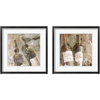 Framed 'Wedding Wine 2 Piece Framed Art Print Set' border=