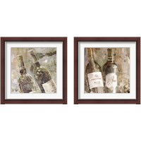 Framed 'Wedding Wine 2 Piece Framed Art Print Set' border=