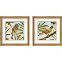 Framed 'Jungle Bird 2 Piece Framed Art Print Set' border=