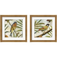 Framed 'Jungle Bird 2 Piece Framed Art Print Set' border=