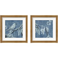 Framed 'Denim Songbird 2 Piece Framed Art Print Set' border=