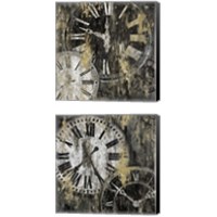 Framed Clockwork  2 Piece Canvas Print Set