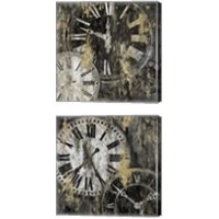 Framed 'Clockwork  2 Piece Canvas Print Set' border=