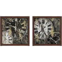 Framed 'Clockwork  2 Piece Framed Art Print Set' border=