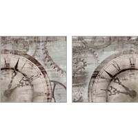 Framed Tick Tock 2 Piece Art Print Set