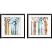 Framed 'Dancing Trees 2 Piece Framed Art Print Set' border=