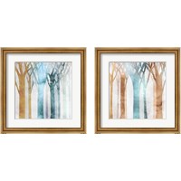 Framed 'Dancing Trees 2 Piece Framed Art Print Set' border=