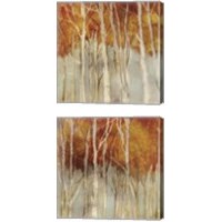 Framed 'Belgium Forest 2 Piece Canvas Print Set' border=