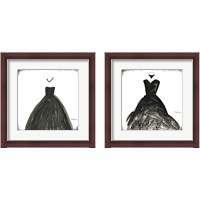 Framed 'Black Dress 2 Piece Framed Art Print Set' border=