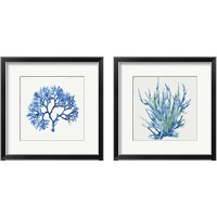 Framed Blue and Green Coral  2 Piece Framed Art Print Set